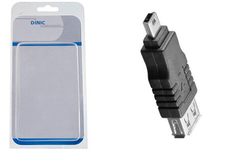 DINIC Adapter USB A Bu. > miniB St.