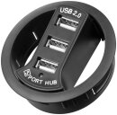 USB 2.0 HUB 3-Port zum Einbau (60mm)