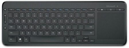 Microsoft All-in-One Media Keyboard schwarz, USB, DE