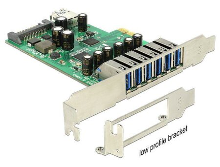 DeLOCK USB 3.0 PCI-E Card 6x ext/1x int