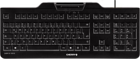 CHERRY KC 1000 SC schwarz, USB, DE