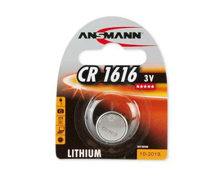 Ansmann CR2016 Knopfzelle, Lithium, 3V