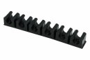 Phobya Schlauchklemmleiste schwarz f&uuml;r 13mm - 6-fach