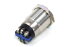 Phobya Vandalismus  / Klingeltaster 19mm, blau beleuchtet, mit Schraubkontakten 6pin