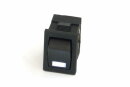 Phobya Wippschalter Eckig - LED wei&szlig; - 1-polig AN/AUS schwarz (3pin)