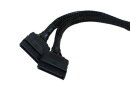 Phobya Strom/SATA Y-Kabel intern 4Pin Molex auf 2x SATA 15cm - Schwarz