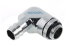 Alphacool HF 10mm (3/8") Schlauchanschluss 90° drehbar G1/4 mit O-Ring - Chrome