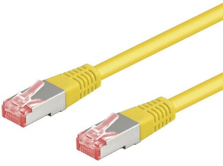 Goobay Cat6 Netzwerkkabel RJ45 S/FTP 0.50m, gelb