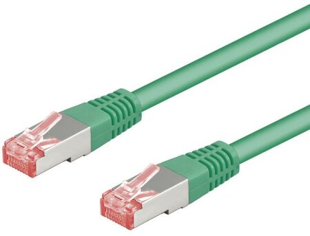 Goobay Cat 6 Netzwerkkabel RJ45 S/FTP 0.5m, grün