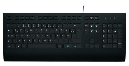 Logitech K280e Corded Keyboard for Business, USB, DE