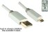 DINIC Monaco Range Micro USB Kabel 2m A St. > micro B St. weiß