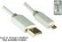 DINIC Kabel Micro USB 0.5m A St. > micro B St. weiß