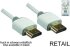 DINIC Monaco Range Super Slim HDMI 1.4 Kabel 2m St./St., weiß