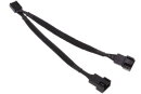 Phobya Y-Kabel 4Pin PWM 2x 4Pin PWM 10cm - Schwarz