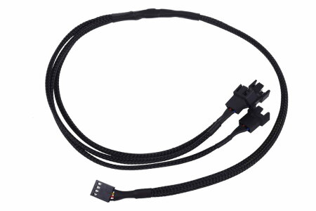 Phobya Y-Kabel 4Pin PWM auf 3x 4Pin PWM 60cm - Schwarz