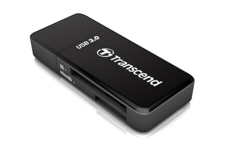 Transcend F5 USB 3.0 SD Card Reader Black
