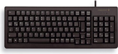 CHERRY G84-5200LCMDE-2 XS Complete Keyboard, schwarz, PS/2 & USB, DE