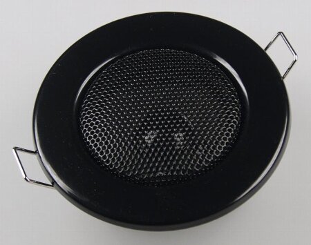 Decken-Einbaulautsprecher "Mini" Halogen-Look, 8cm Ø, 6cm Einbau, schwarz