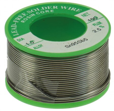 Lötzinn auf Rolle 100g, Ø1mm bleifrei