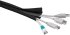 Goobay WireSleeve, flexibler Kabelmantel 1,8m (schwarz)
