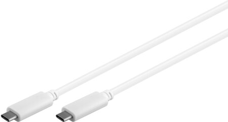 Goobay Kabel USB-C > USB-C 0.5m weiß