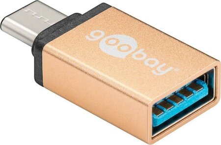 Goobay Adapter USB-C > USB-A 3.0 gold
