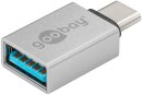 Goobay Adapter USB-C > USB-A 3.0 silber