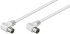 Antennenkabel IEC/Koax Stecker 90° > Buchse 90°  5.0m weiß