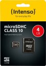 Intenso microSDHC 4GB Kit, Class 10