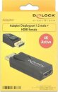 DeLOCK DisplayPort 1.2 (Stecker)/HDMI (Buchse) Adapter,...