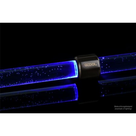Alphacool Aurora HardTube LED Ring 16mm Deep Black - Blau