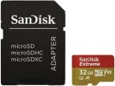 SanDisk Extreme microSDHC Kit 32GB, 100MB/s, UHS-I...