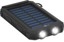 Goobay Outdoor PowerBank 8000mAh - Solarpanel/Taschenlampe