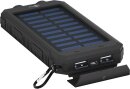 Goobay Outdoor PowerBank 8000mAh - Solarpanel/Taschenlampe