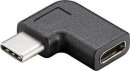 Goobay Adapter USB-C > USB-C 90°, schwarz