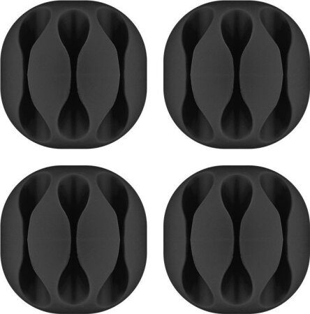 Goobay Kabel Management 3-Slots, schwarz
