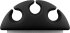 Goobay Kabel Management 3-Slots, schwarz