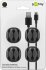 Goobay Kabel Management 3-Slots, schwarz