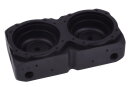 Alphacool Eisdecke D5 Dual Messing Aufsatz - Deep Black