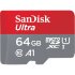 SanDisk Ultra microSDXC 64GB inkl. Adapter, UHS-I U1, A1, Class 10