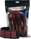 CableMod PRO ModMesh Cable Extension Kit, schwarz/blutrot