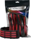 CableMod PRO ModMesh Cable Extension Kit, schwarz/rot