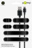 Goobay Kabel Management Clip Set, schwarz
