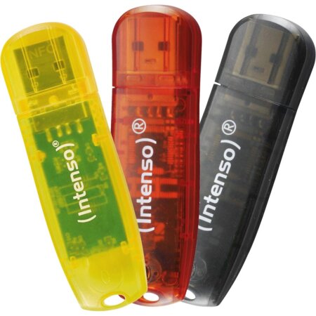 Intenso Rainbow Line 16GB, USB 2.0 3er Pack