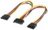 SATA Stromadapter 2x St./Bu.