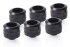 Alphacool Eiszapfen PRO 16mm HardTube Fitting G1/4 - Deep Black Sixpack