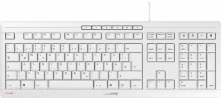 CHERRY Stream Keyboard, weiß-grau, USB, DE