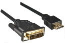DINIC Kabel HDMI A Stecker > DVI-D Stecker, 2m