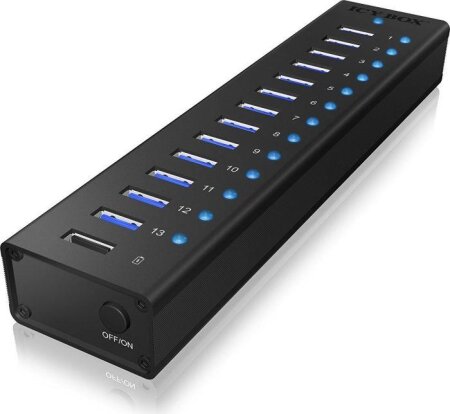 ICY BOX USB-Hub, 13x USB-A 3.0