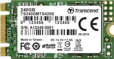 Transcend MTS420S SSD 240GB, M.2